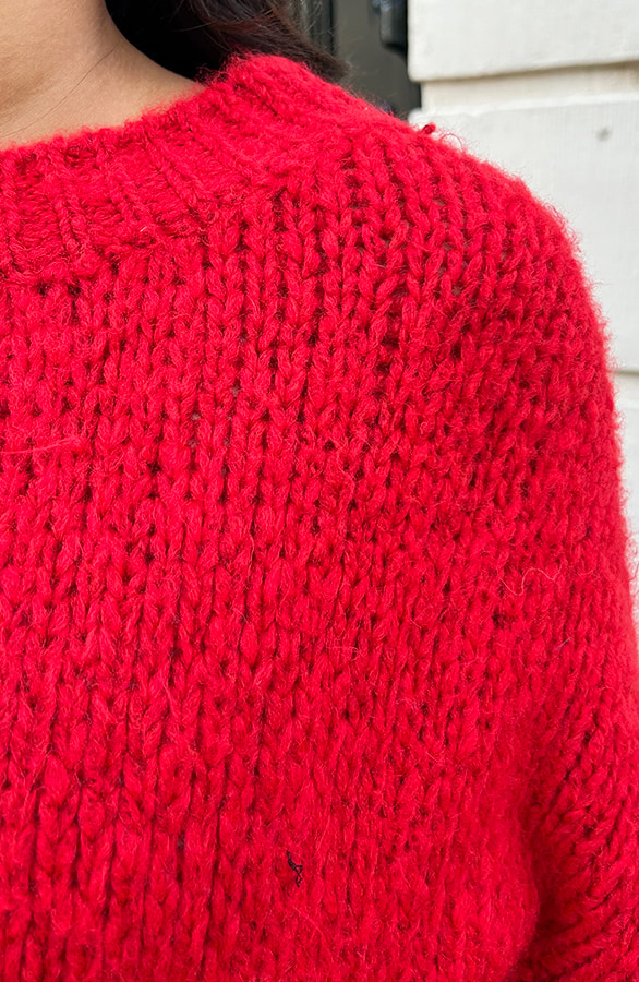Soft Oversized Trui Rood – shoparchief, foto 6