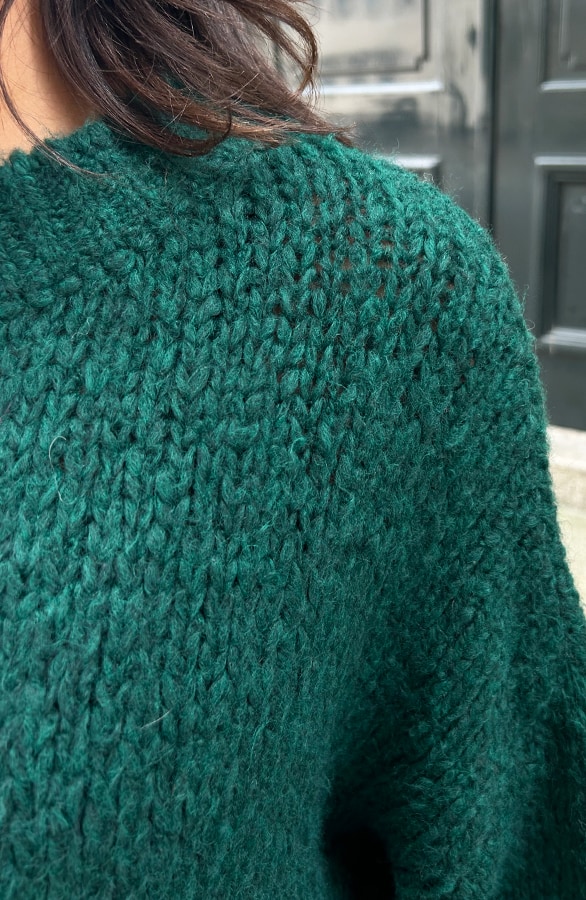 Soft Oversized Trui Smaragd – shoparchief, foto 7