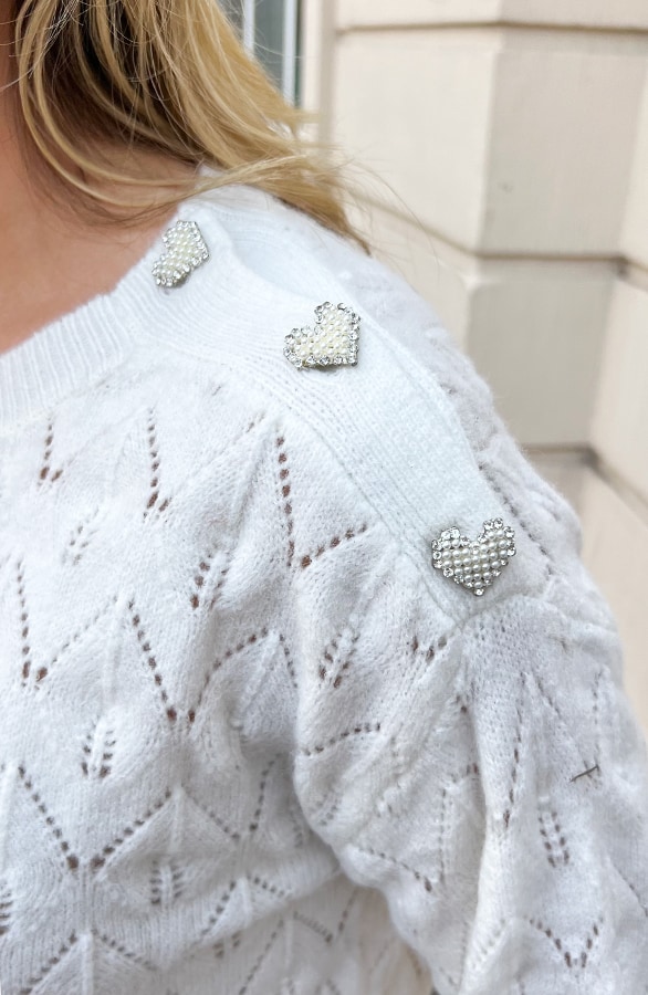 Ultra Soft Trui Limited Heart Ecru – truien, foto 6