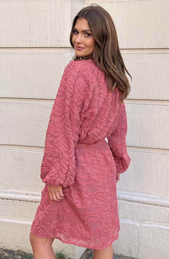 Vienna Jurk Met Wijde Mouwen Dust Roze – shoparchief, foto 2