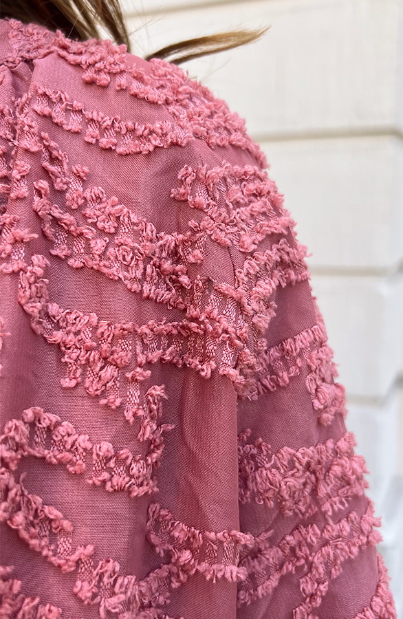 Vienna Jurk Met Wijde Mouwen Dust Roze – shoparchief, foto 7