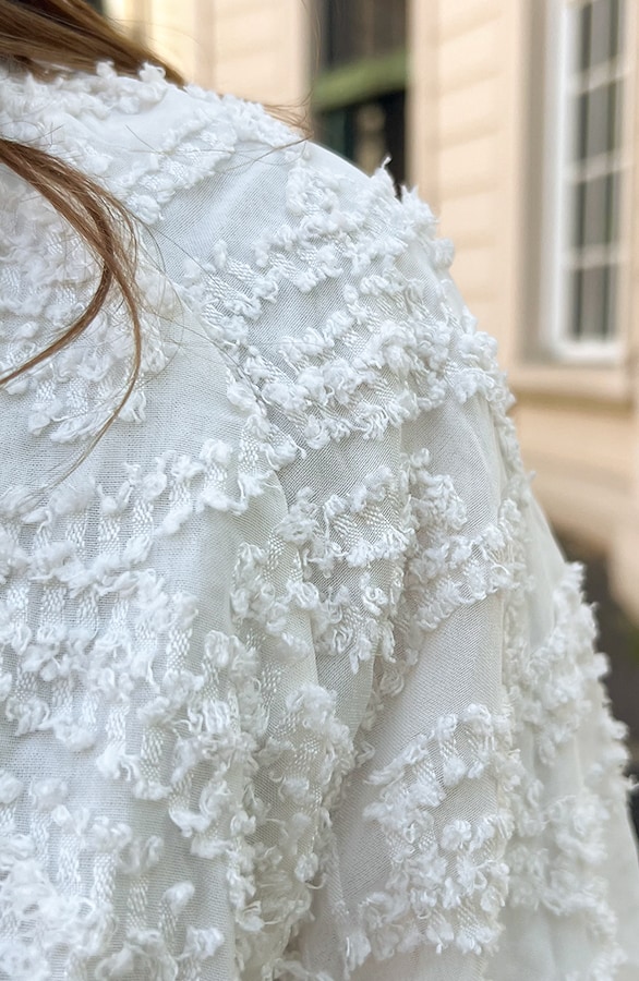 Vienna Jurk Met Wijde Mouwen Light Beige – shoparchief, foto 5