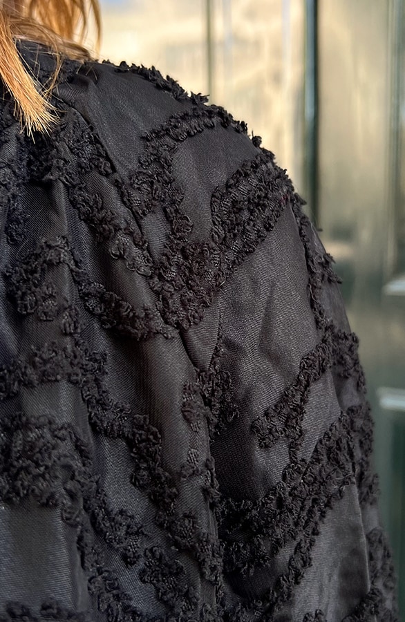 Vienna Jurk Met Wijde Mouwen Zwart – shoparchief, foto 5