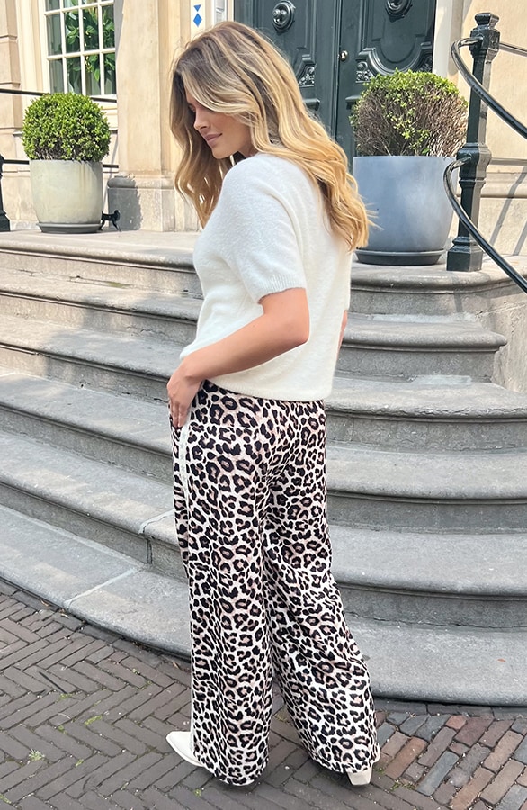 Yves Bies Straight Leg Pantalon Leopard 2.0 – shoparchief, foto 19