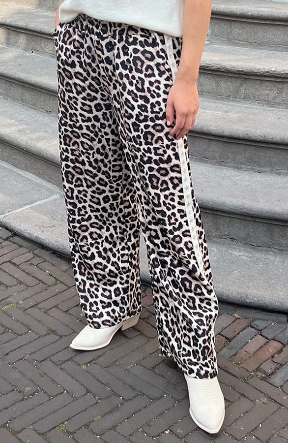 Yves Bies Straight Leg Pantalon Leopard 2.0 – shoparchief, foto 6