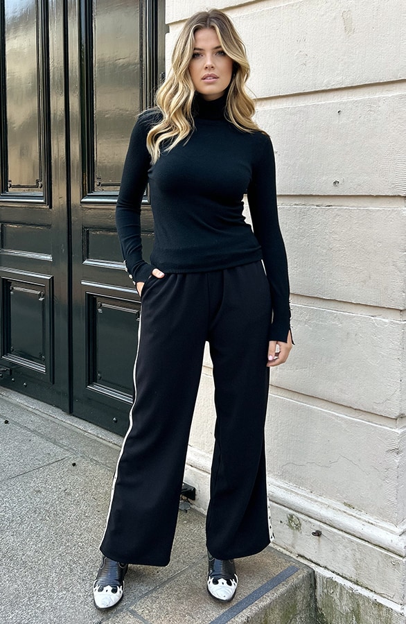 Yves Bies Straight Leg Pantalon Zwart 2.0 – shoparchief, foto 13