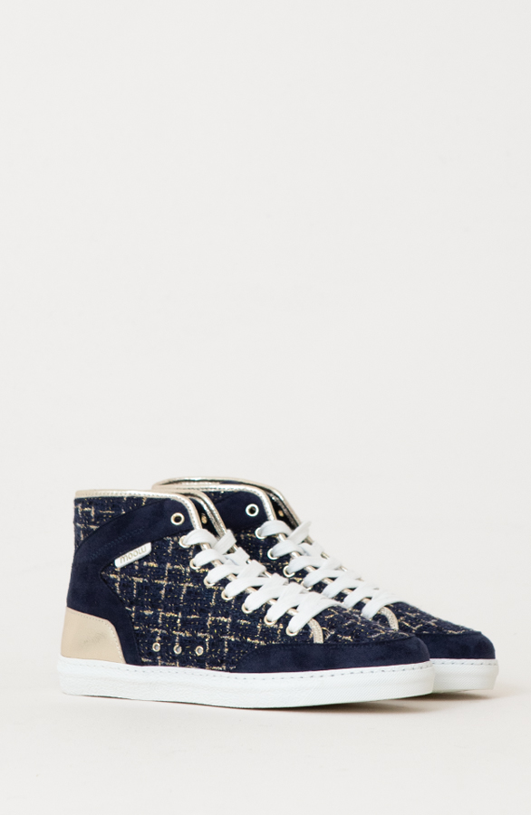 Bouclé Sneakers Goud Marine – shoparchief, foto 7