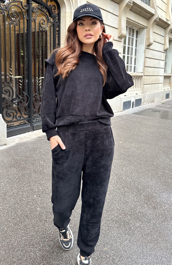 Corduroy Trui Zwart – shoparchief, foto 6