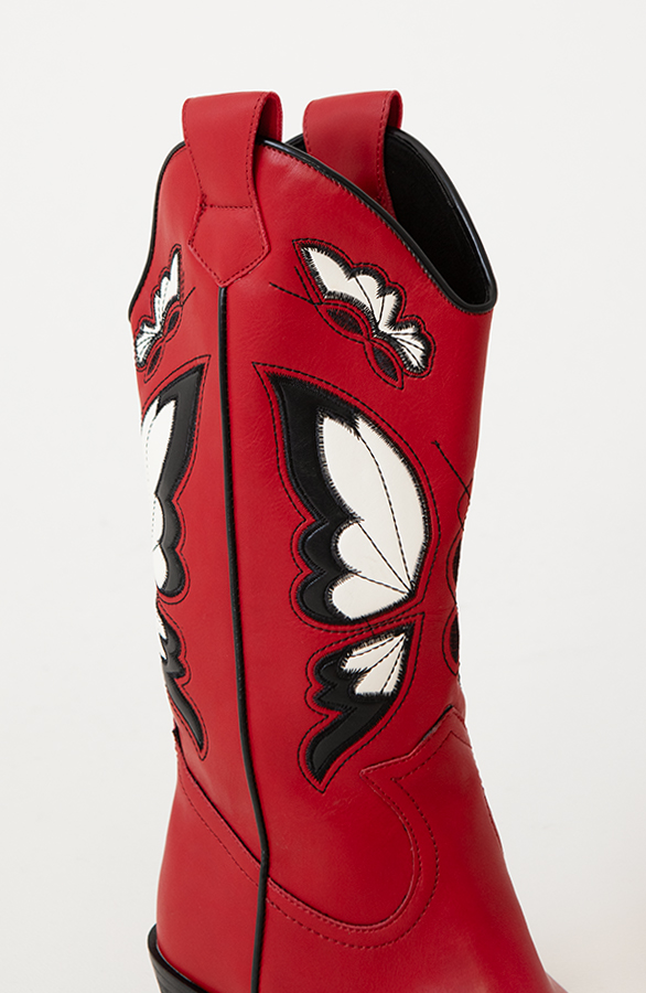 Cowboy Boots Butterfly Red – shoparchief, foto 7