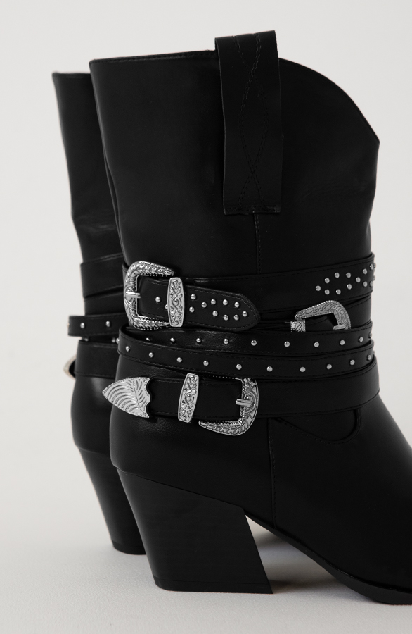 Cowboy Boots Schnalle Schwarz, Shoparchiv, Foto 5