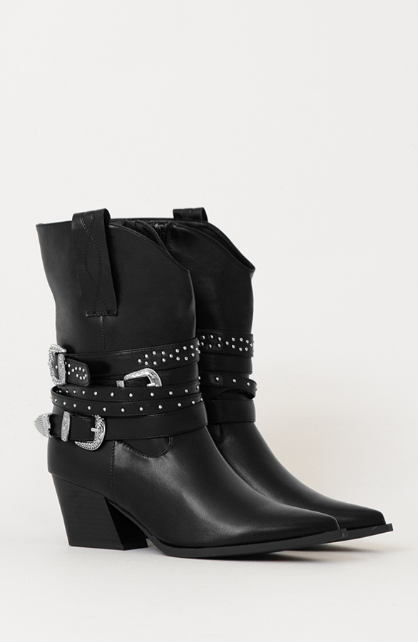 Cowboy Boots Schnalle Schwarz, Shoparchiv, Foto 2