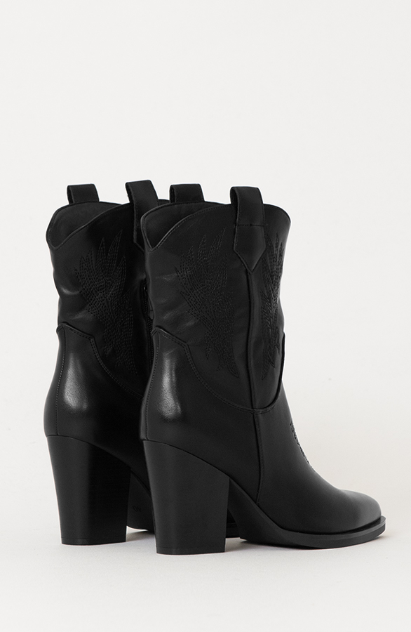Cowboylaarzen Met Hak Zwart – shoparchief, foto 2