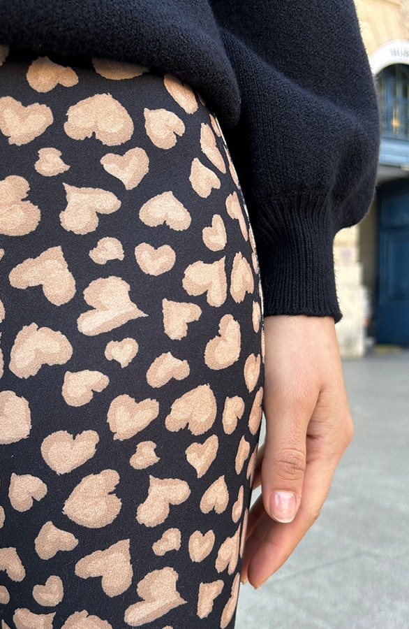 Flared Broek Heart Camel – shoparchief, foto 8