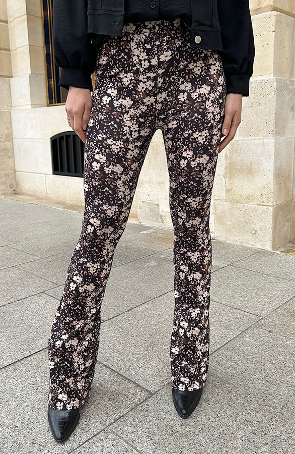 Flared Broek Print Floral – shoparchief