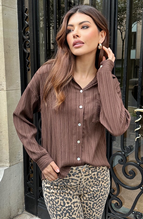 Laurent Blouse Choco – shoparchief, foto 9