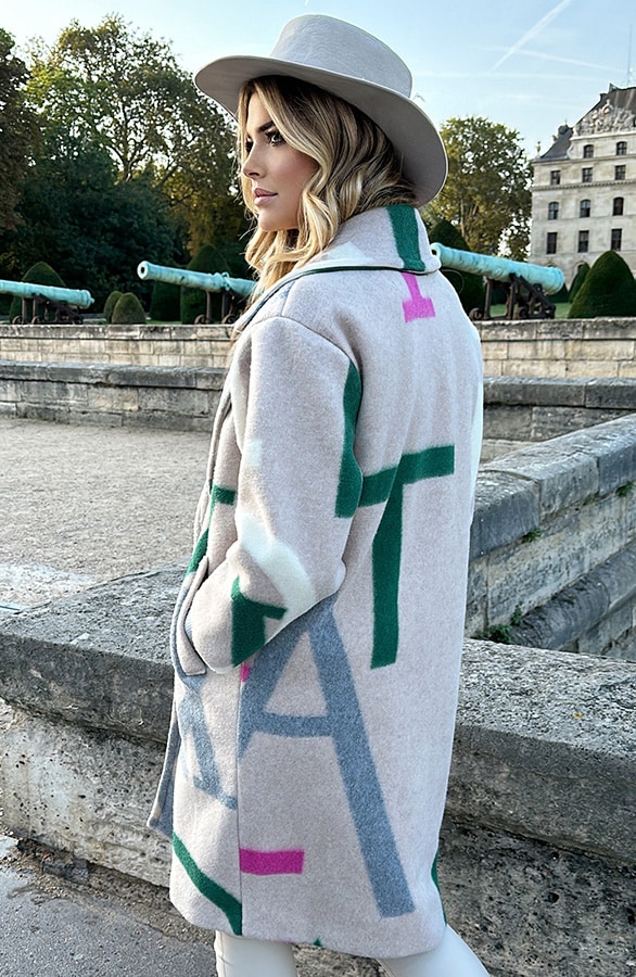Laurent Oversized Woven Jacket Multi – shoparchief