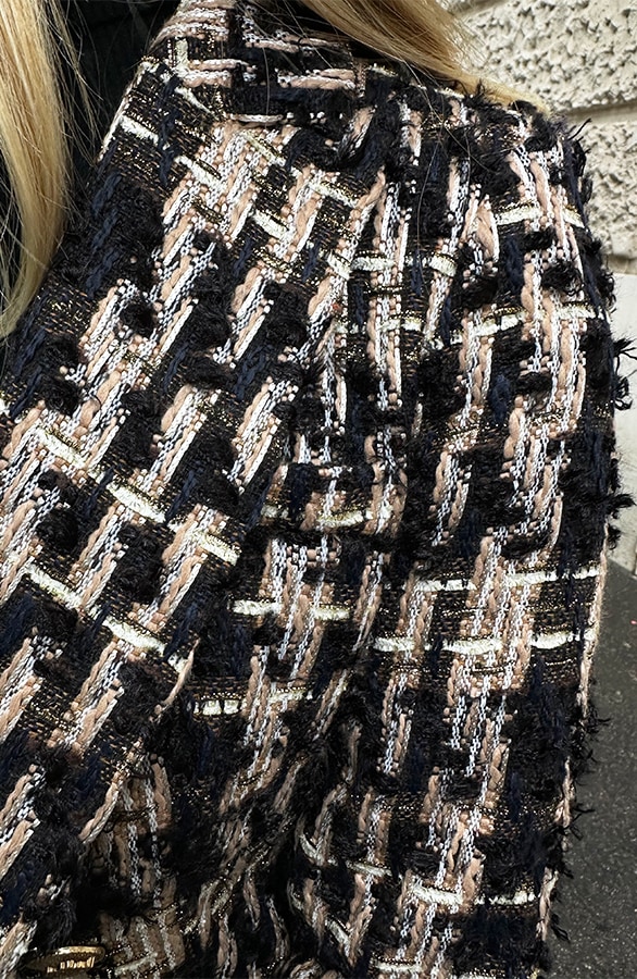 Luxury Bouclé Blazer Limited Gold – shoparchief, foto 7