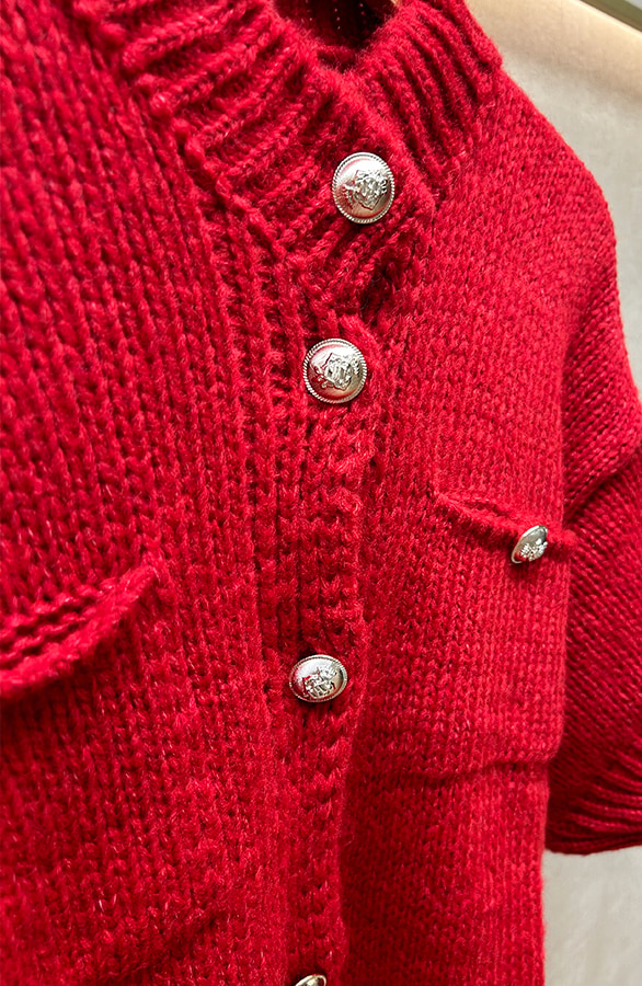 Luxury Cardigan Rood – shoparchief, foto 8