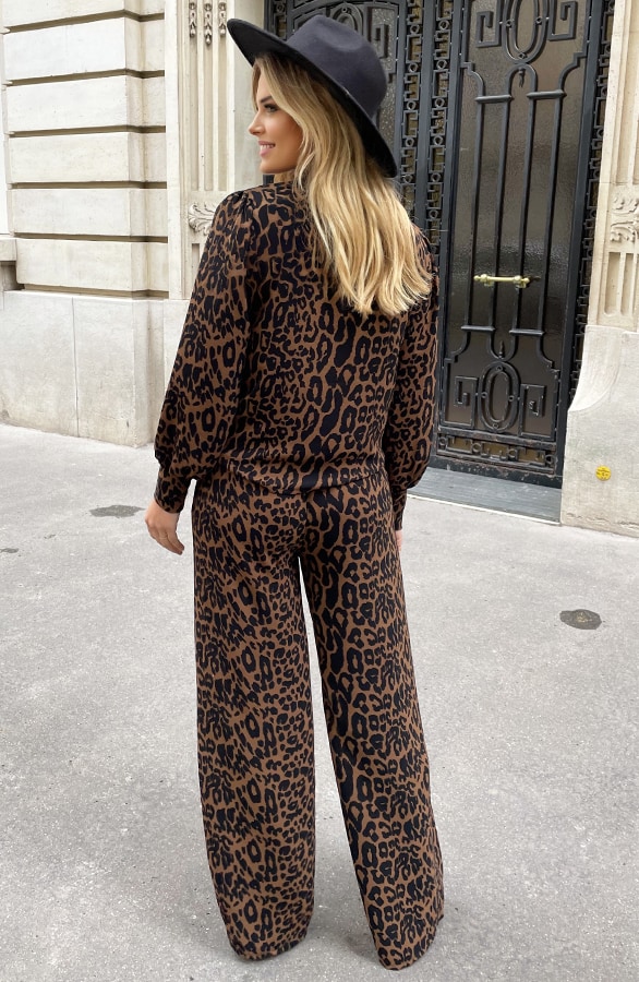 Mila Pantalon Leopard Petite – shoparchief, foto 3