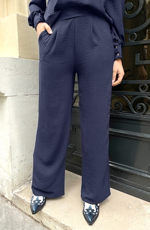 Mila Pantalon Marine Regular – shoparchief