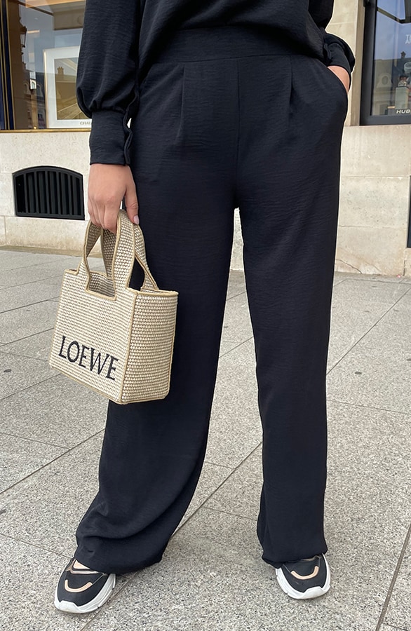 Mila Pantalon Zwart Petite – broeken