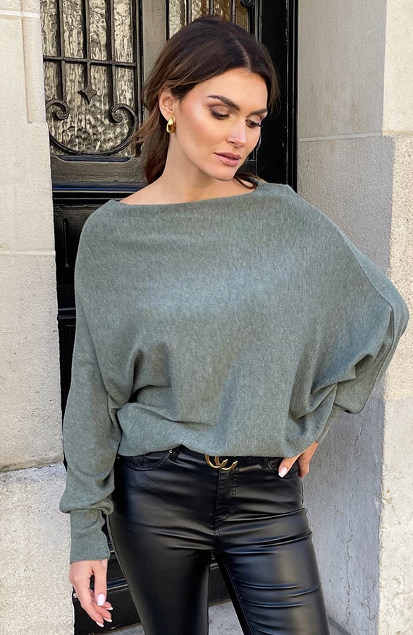 Oversized Soft Pullover Armeegrün, Foto 9