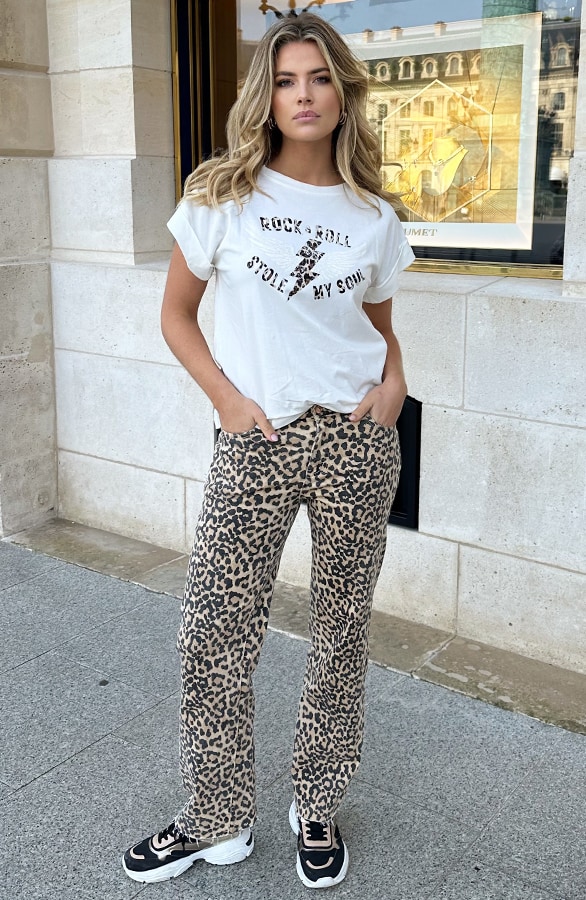 Rock & Roll Leopard T-Shirt, Tops, Foto 5