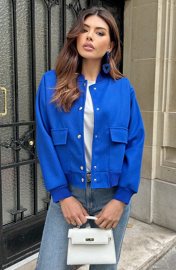 Soft Bomberjacket Kobalt – jassen, foto 9