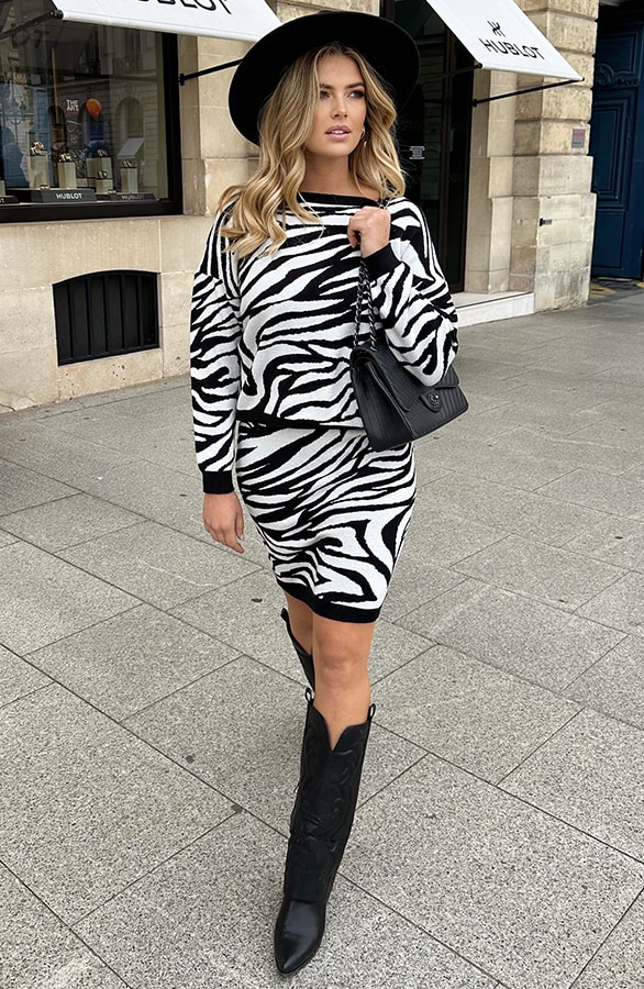 Soft Zebra Skirt – shoparchief, foto 4