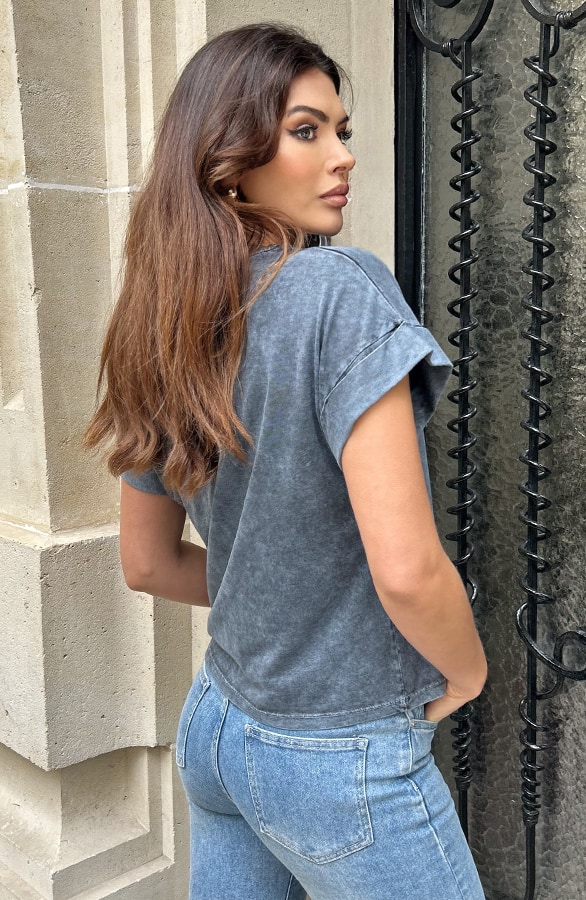 Stone Wash T-Shirt Lemons, Shoparchiv, Foto 3