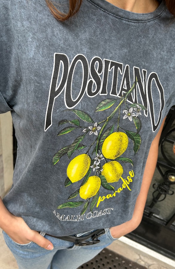 Stone Wash T-Shirt Lemons, Shoparchiv, Foto 6