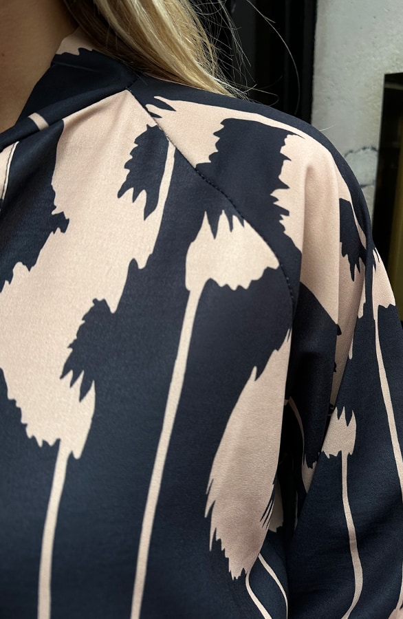 Strik Blouse Camel Print – blouses, foto 6