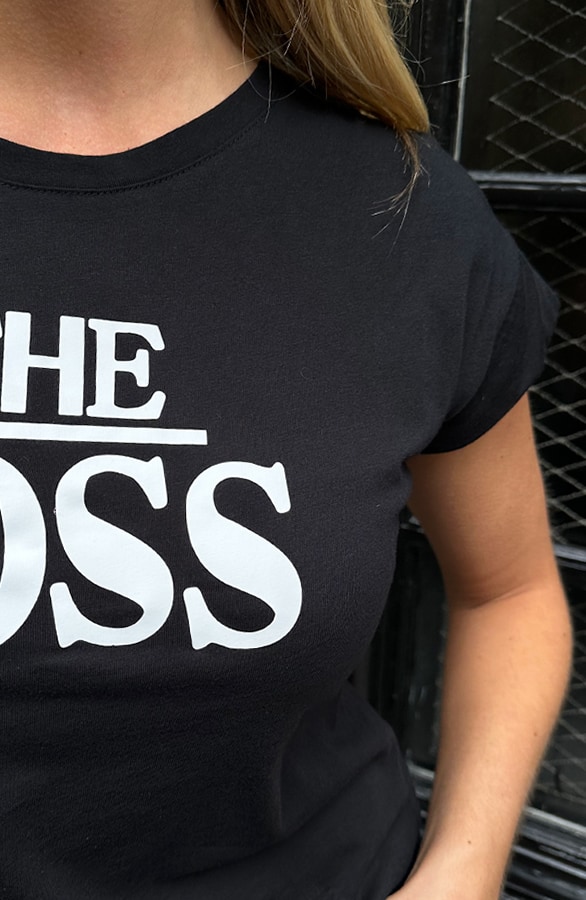 The Boss T-Shirt Zwart – shoparchief, foto 9