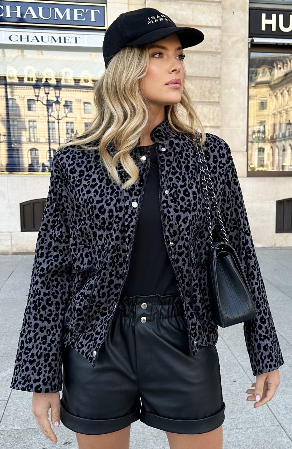 Velvet Leopard Jacket Oversized – shoparchief