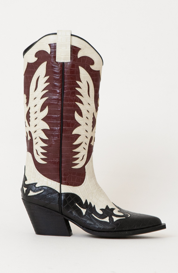 Western Cowboy Boots Bordeaux – shoparchief, foto 7
