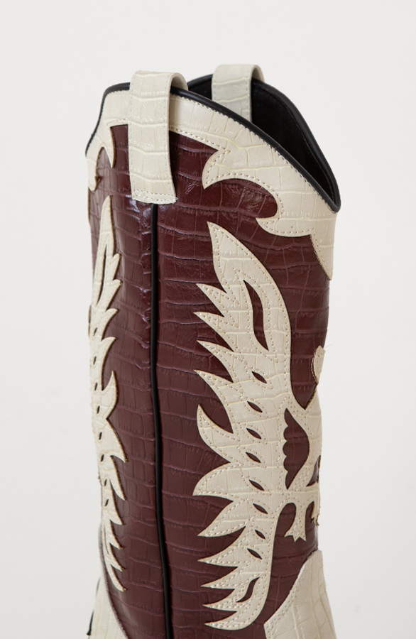 Western Cowboy Boots Bordeaux – shoparchief, foto 6