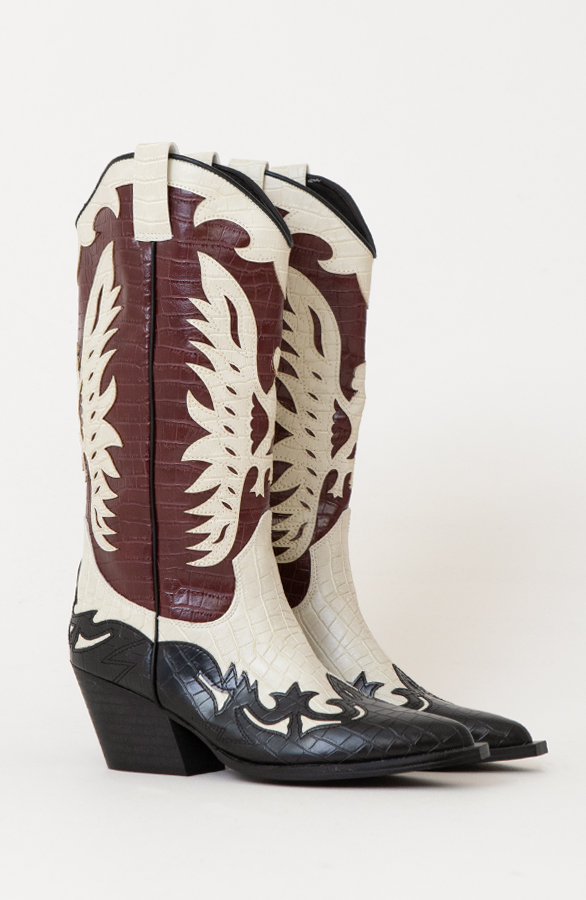 Western Cowboy Boots Bordeaux – shoparchief, foto 4