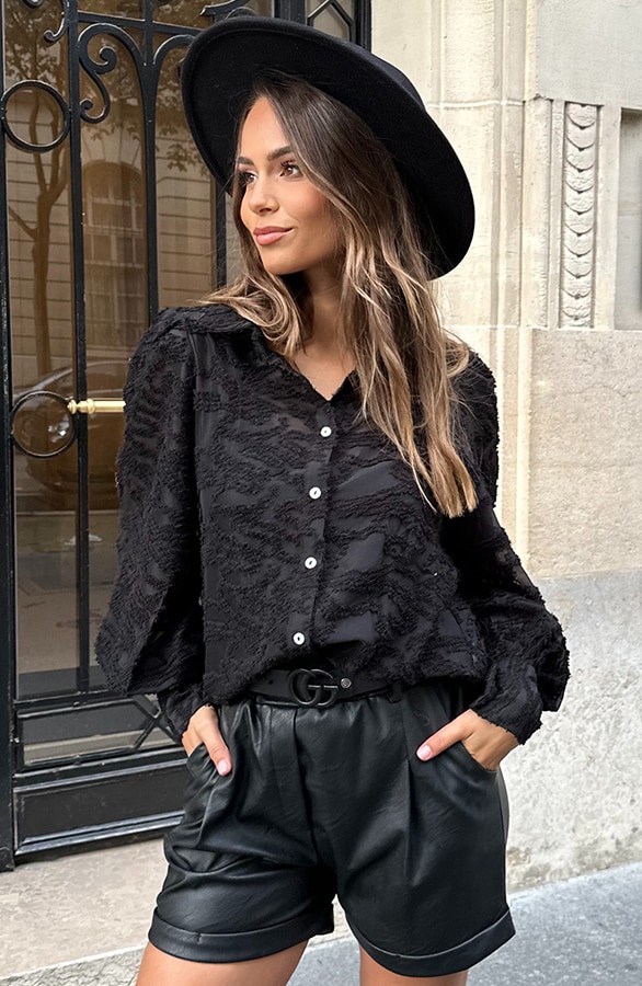Yves Blouse Zwart 2.0 – shoparchief, foto 5