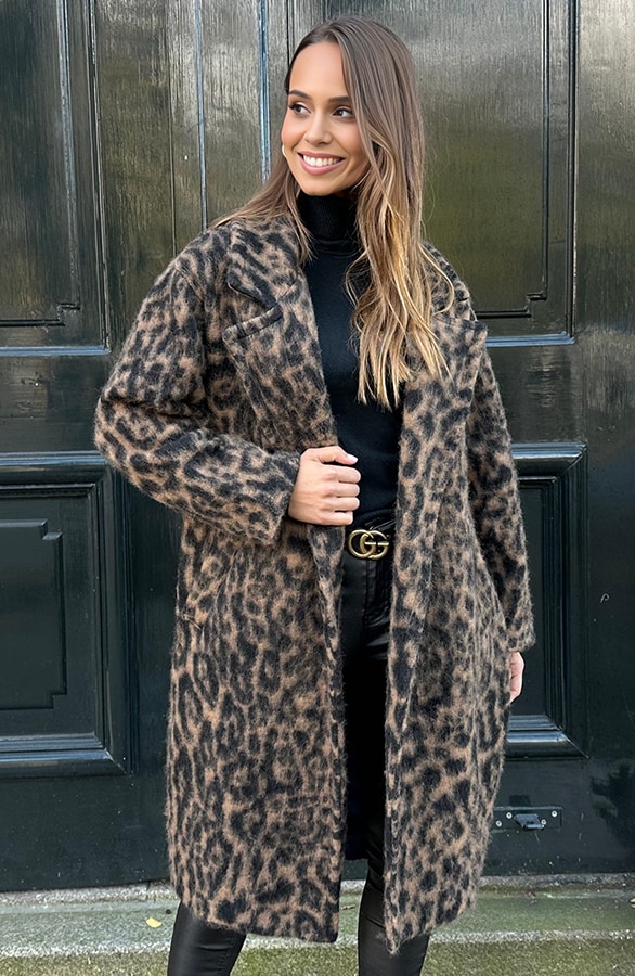 Exclusive Oversized Coat Leopard – shoparchief, foto 4
