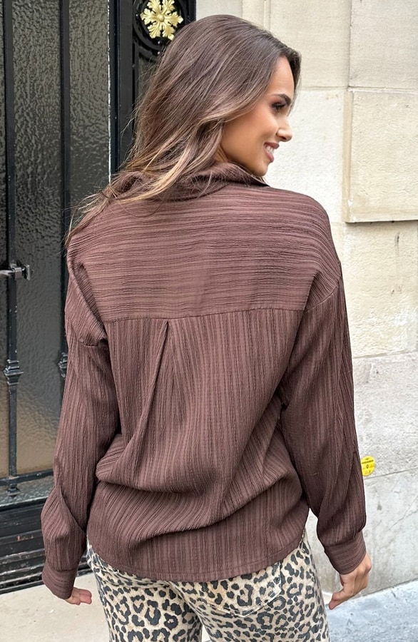 Laurent Blouse Choco – shoparchief, foto 3