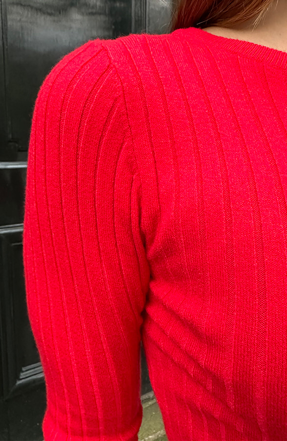 Long Sleeve Top Ultra Soft Rood – shoparchief, foto 5