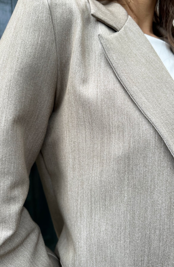 Loose Fit Blazer Taupe – shoparchief, foto 9