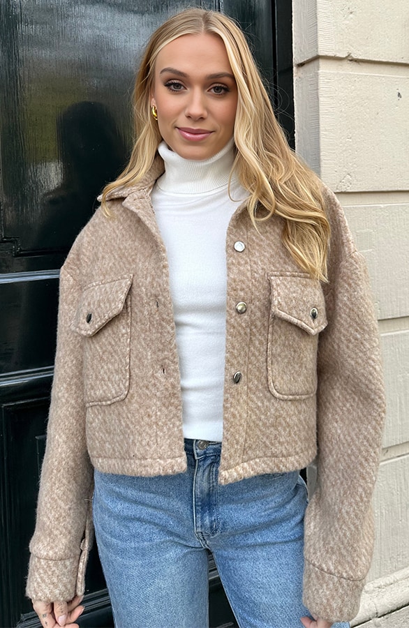 Soft Short Jacket Beige – shoparchief