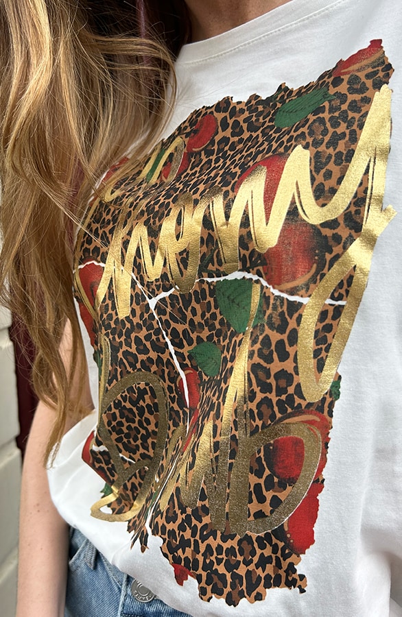 Cherry Bomb Leopard T-shirt – shoparchief, foto 3