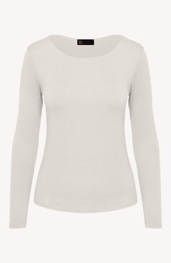 Essence Long Sleeve Round Neck Beige – shoparchief
