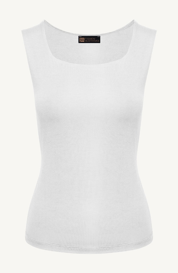 Essence Top Square Neck Ecru – shoparchief