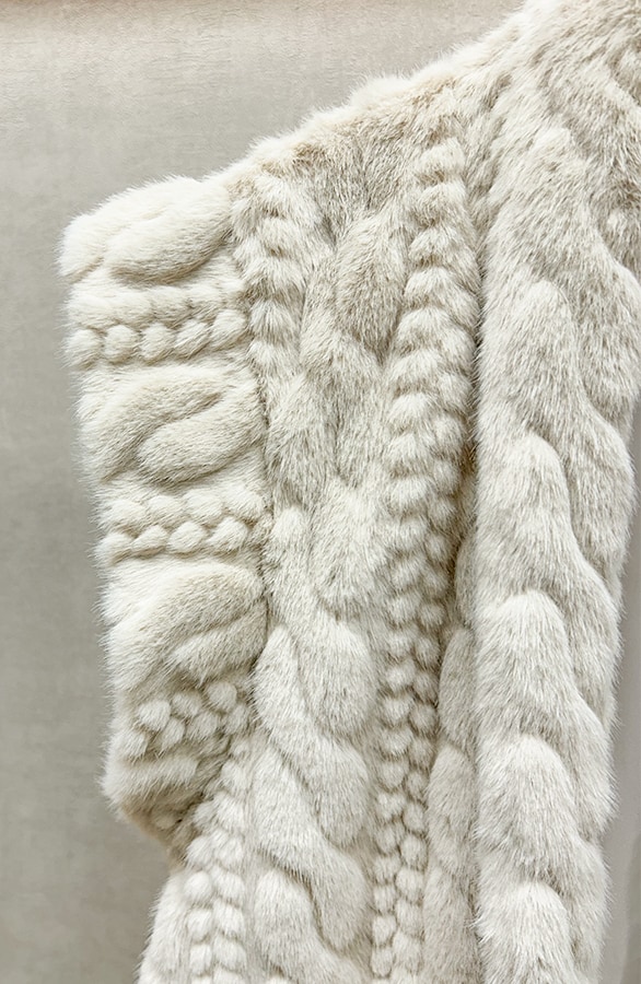Furry Detailed Gilet Beige – shoparchief, foto 3