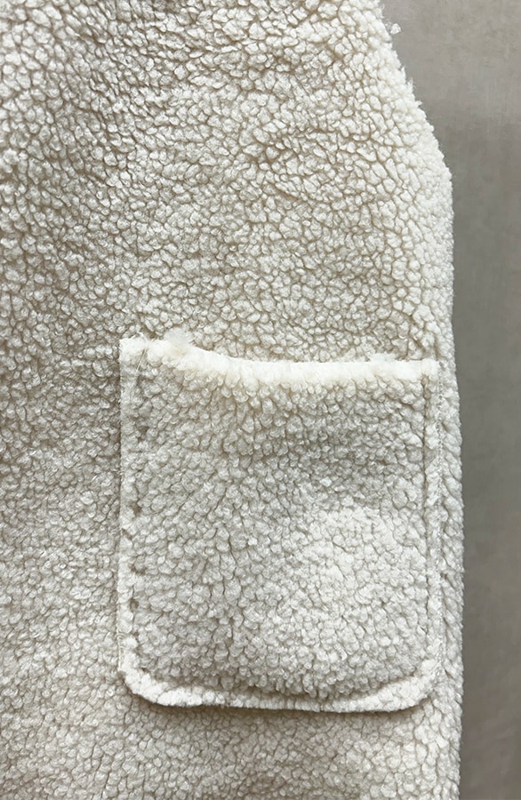 Gilet Pocket Teddy Light Beige – vesten, foto 8