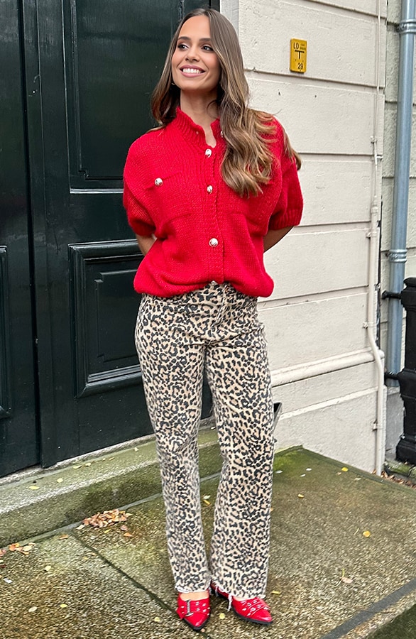 Luxury Cardigan Rood – shoparchief, foto 7