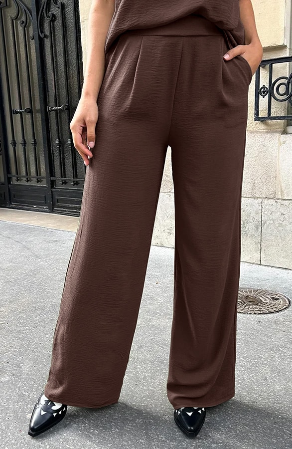 Mila Pantalon Choco Tall – shoparchief